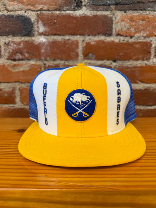 Vintage Buffalo Sabres AJD Lucky Stripes Trucker Hat - NEW