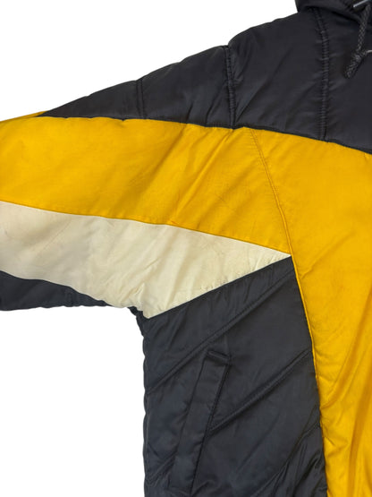 (M) Vintage Steelers Pro Player 1/2 Zip  Puffer Jacket