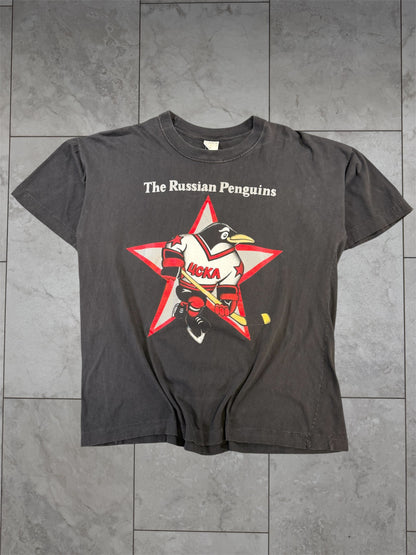 (M) Vintage 90’s The Russian Penguins Graphic Tee