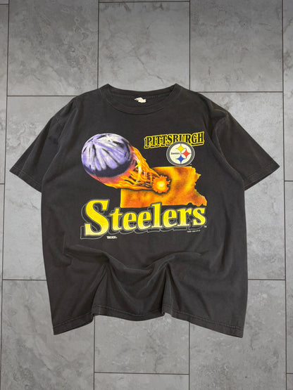(XL) 1994 Steelers Football Blast Off Graphic Tee