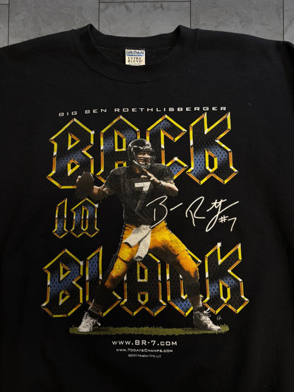 (L) 2005 Steelers Back in Black Crewneck