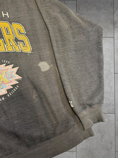 (XL) 1996 Steelers Superbowl XXX Thrashed Starter Crewneck
