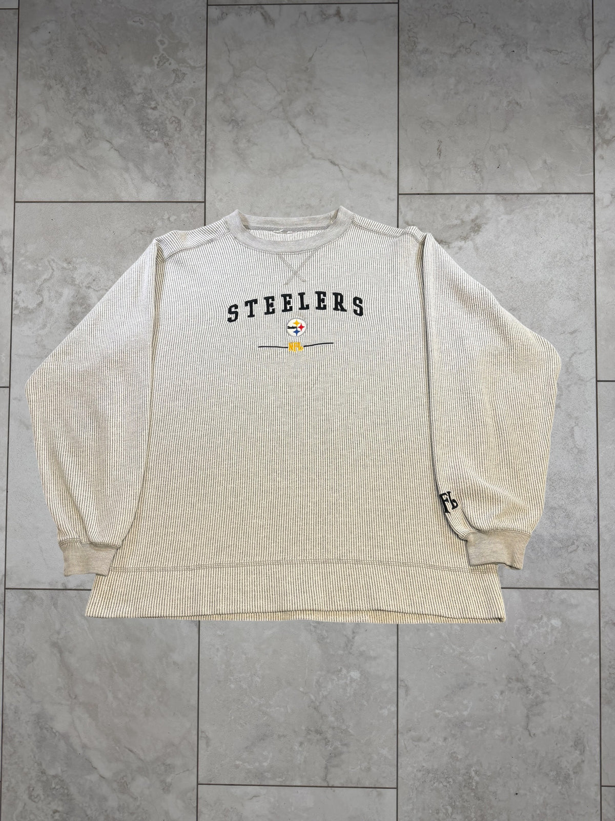 (L) Vintage Y2K Steelers NFL Embroidered Crewneck
