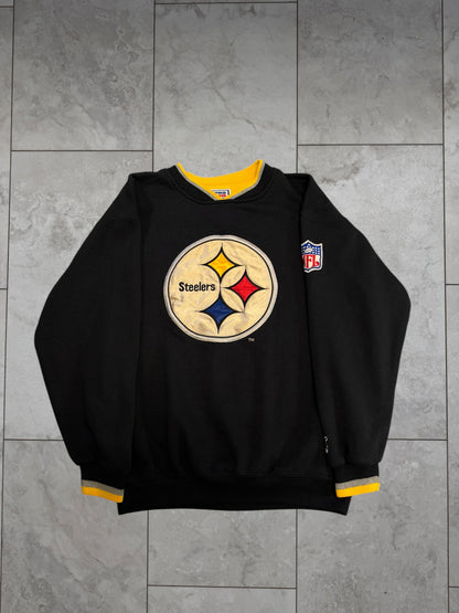(S) Vintage 90's Steelers Logo Starter Crewneck
