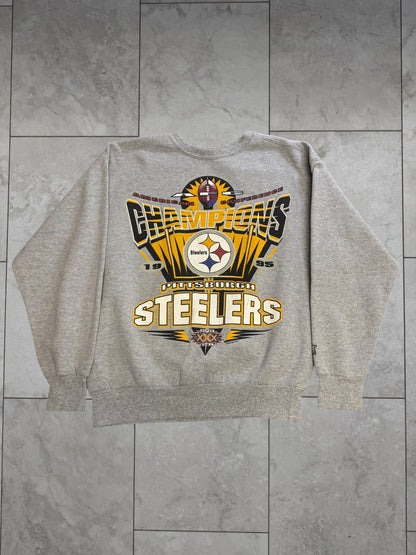 (S/M) 1995 Steelers AFC Champions Starter Crewneck
