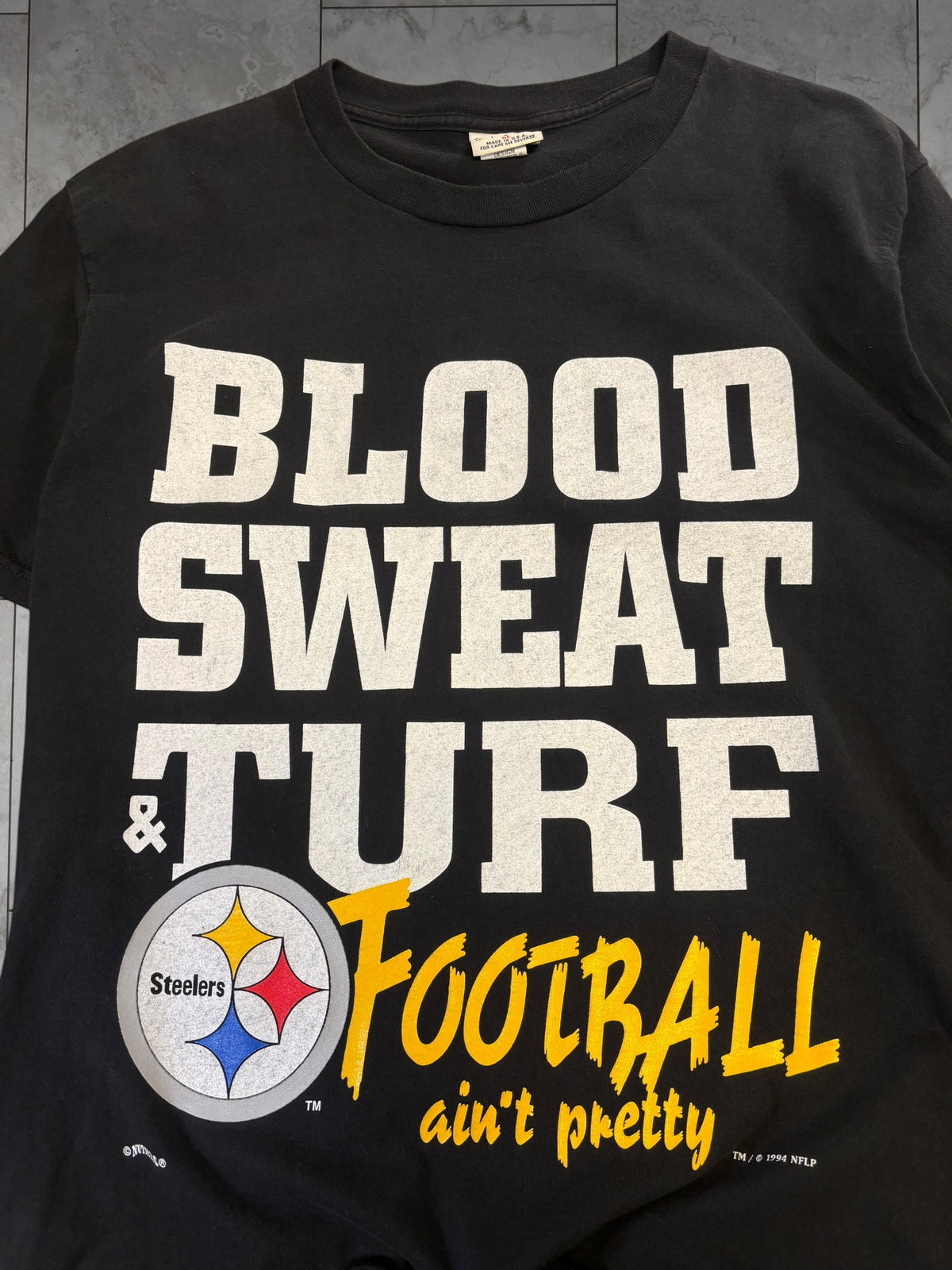 (L/XL) 1994 Steelers Blood, Sweat, & Turf Shirt