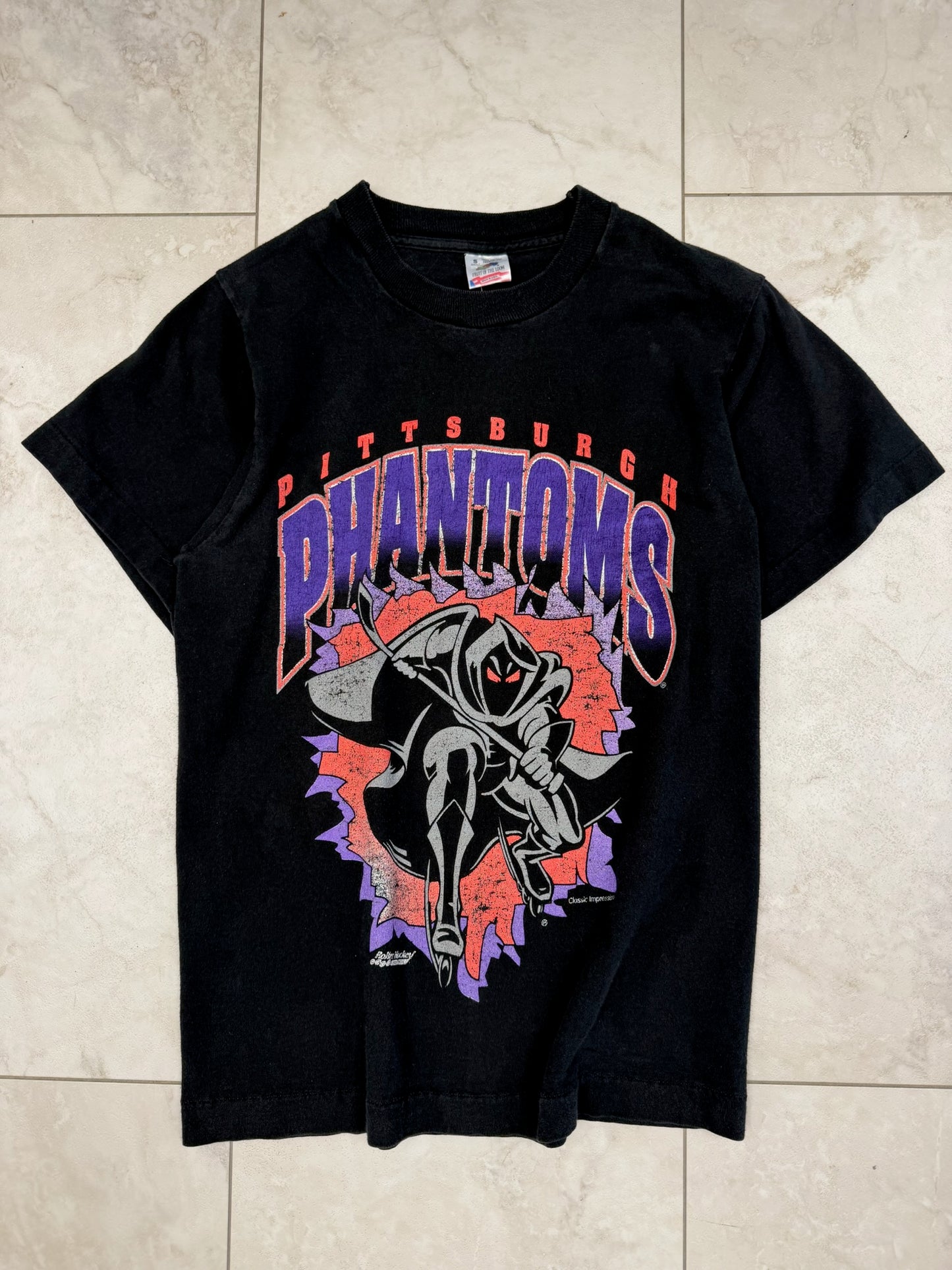 (XS/S) Vintage 90's Pittsburgh Phantoms Roller Hockey Graphic Tee