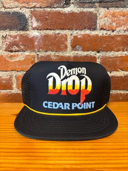 Vintage Demon Drop Cedar Point Trucker Hat - NEW