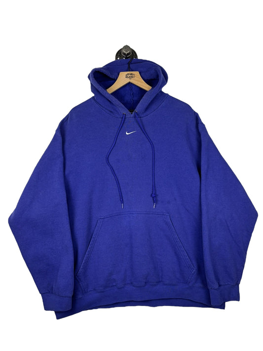 (XXL) Vintage Nike  Purple Center Swoosh Hoodie