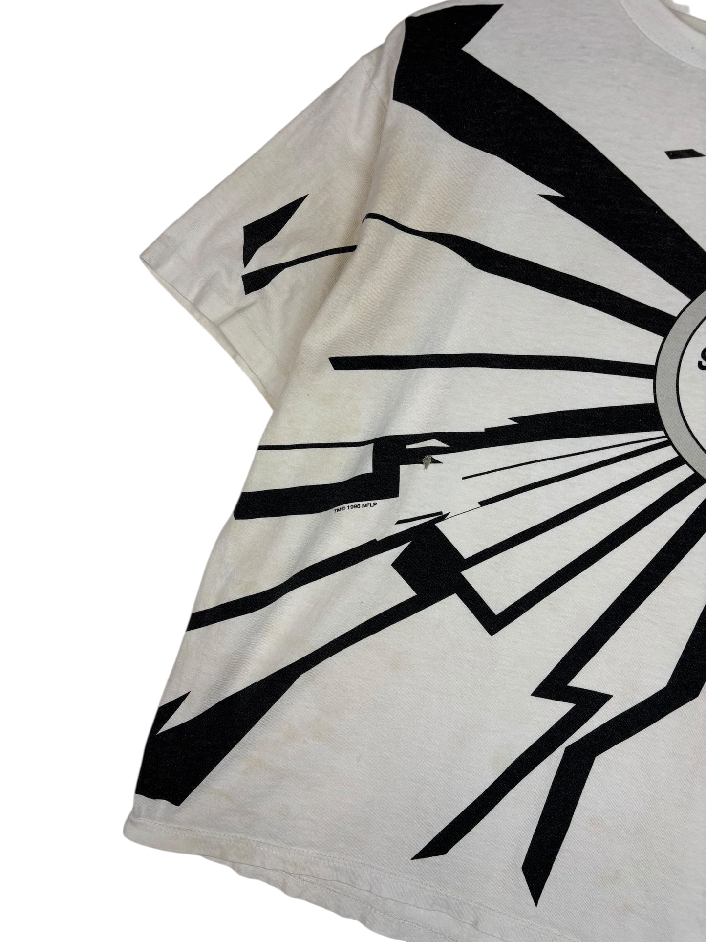 (L) 1996 Thrashed Steelers Starter Collison Tee