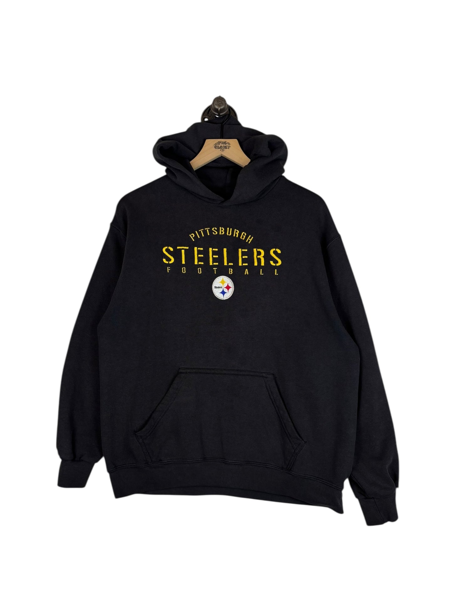 (M) Vintage Steelers Embroidered Hoodie