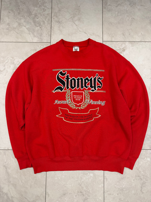 (XL) Vintage 90's Stoney's Award Winning Beer Graphic Crewneck