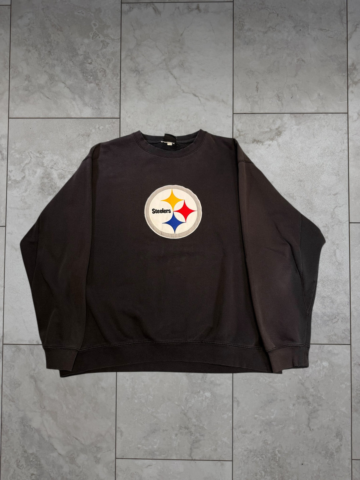 (XXL) Vintage Y2K Steelers Embossed Crewneck