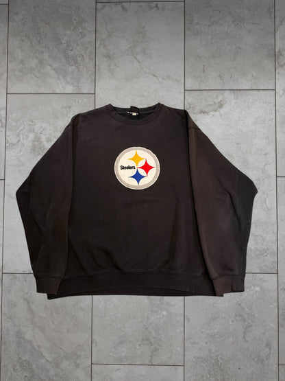 (XXL) Vintage Y2K Steelers Embossed Crewneck