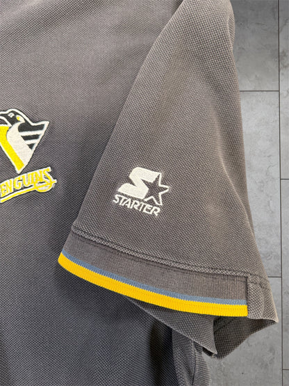 (L) Vintage 90’s Penguins Embroidered Starter Polo Shirt