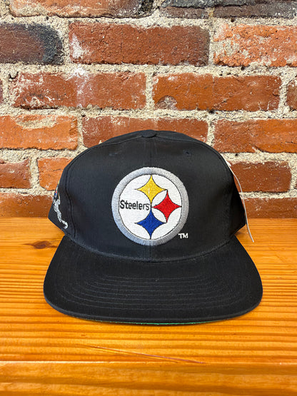Vintage Steelers Big Logo Annco Snapback Hat (Brand New)