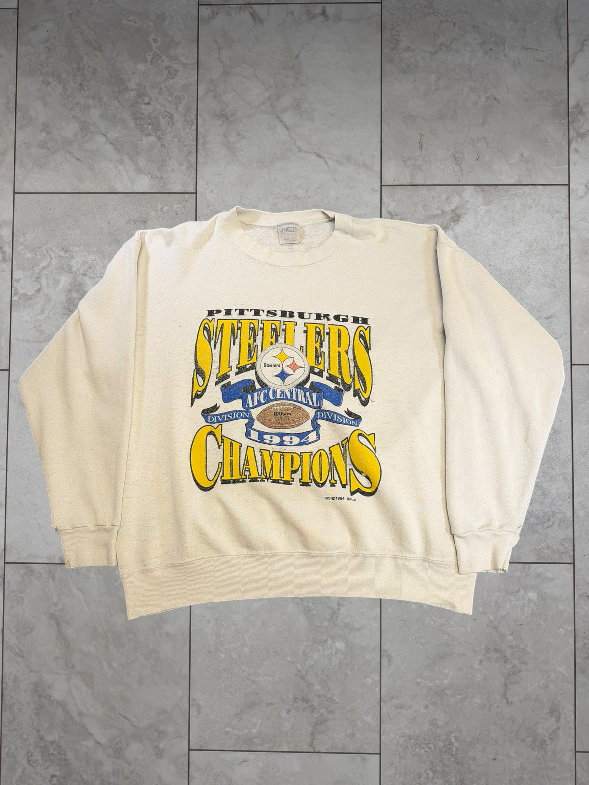 (XL) 1994 Steelers AFC Div. Champs Crewneck