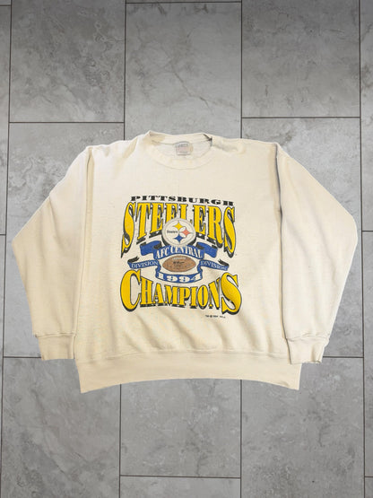 (XL) 1994 Steelers AFC Div. Champs Crewneck