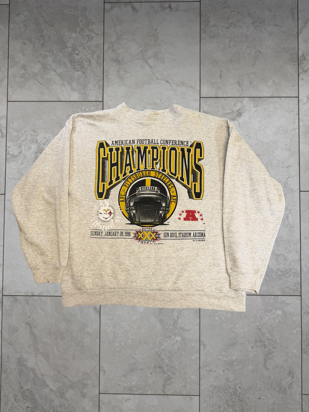 (M) 1995 Steelers AFC Champs Crewneck