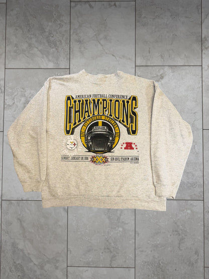 (M) 1995 Steelers AFC Champs Crewneck