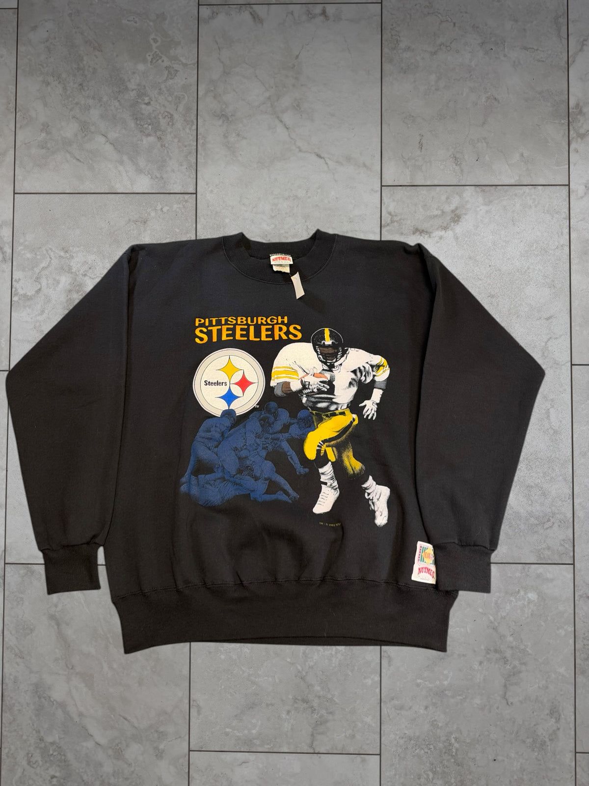 (L) 1993 Steelers Nutmeg Crewneck (Brand New)