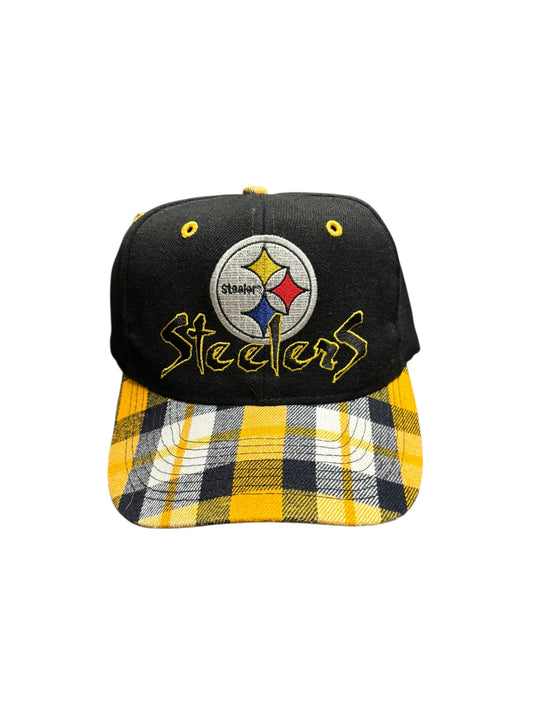 Vintage Steelers Flannel Snapback Hat