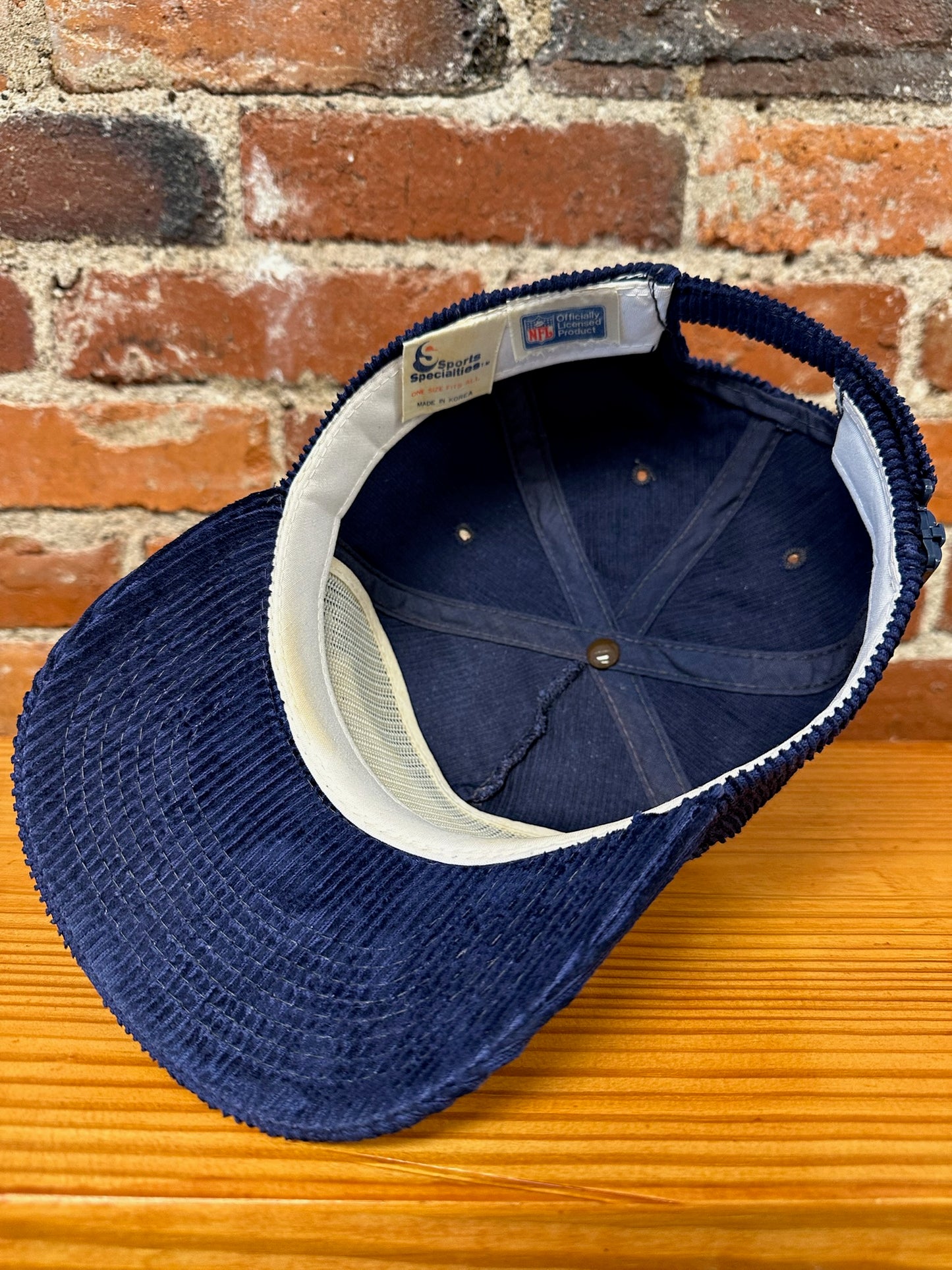Vintage Dallas Cowboys Single Line Script Corduroy Hat