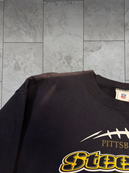 (XL) Vintage Y2K Steelers AFC North NFL Crewneck
