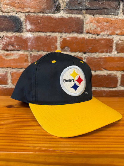Vintage Steelers Big Logo Eastport Snapback Hat (Brand New)