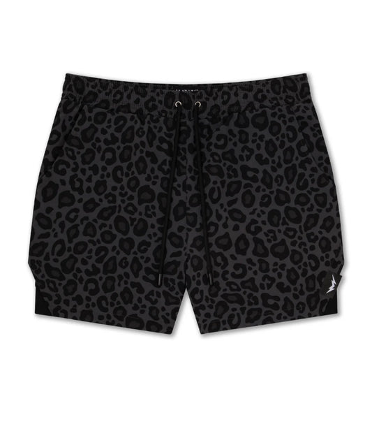 Manic Leopard Performance Shorts (With Liner)