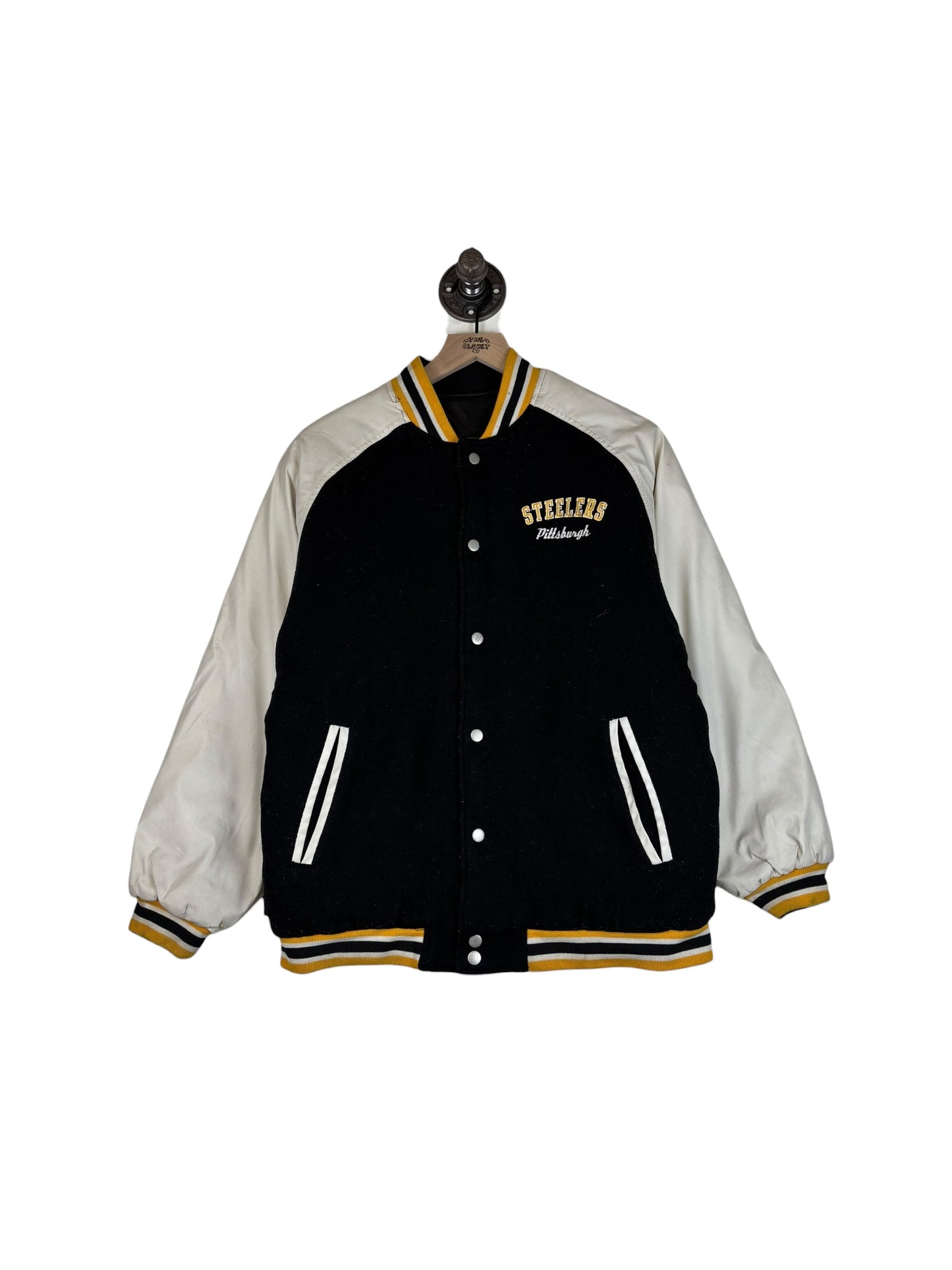 (S) Vintage Steelers Button Up Jacket