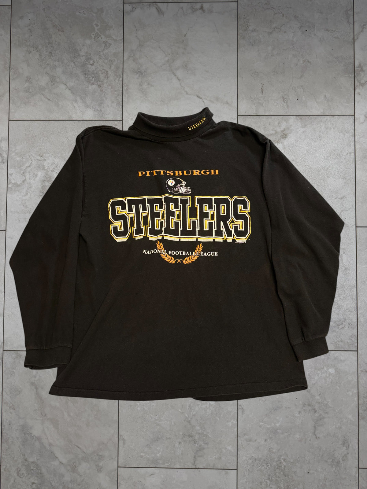 (XL) 1996 Steelers Turtleneck Long Sleeve Shirt