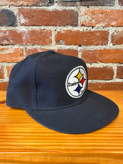Vintage Steelers Big Logo Fitted New Era Hat (Brand New)