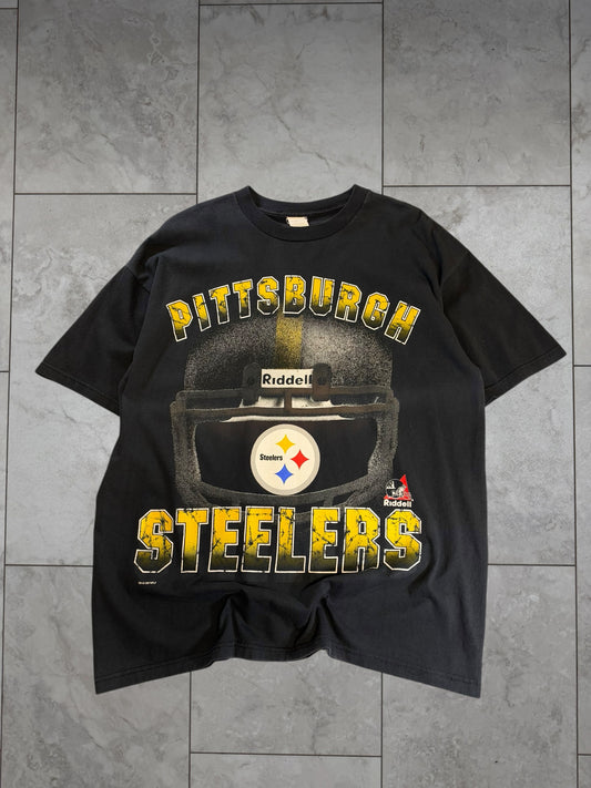 (L) 1997 Steelers Big Helmet Graphic Tee