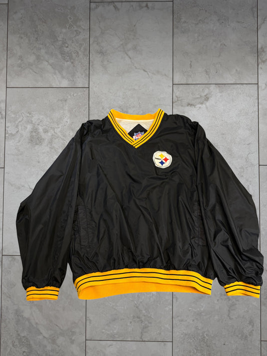 (L) Vintage 90s Steelers Pullover Jacket