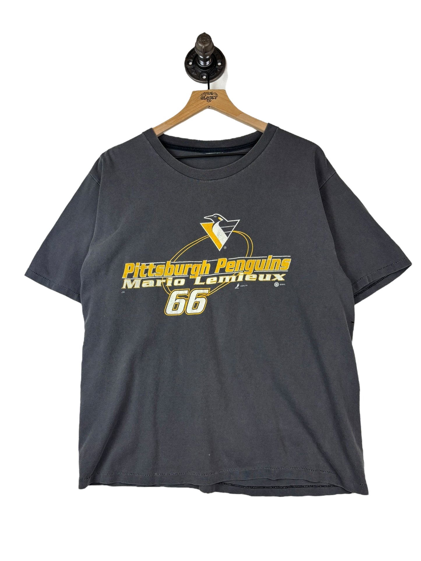 (M/L) Vintage Penguins Lemieux Graphic Tee