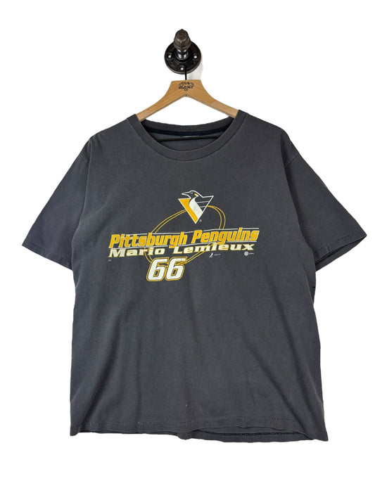 (M/L) Vintage Penguins Lemieux Graphic Tee