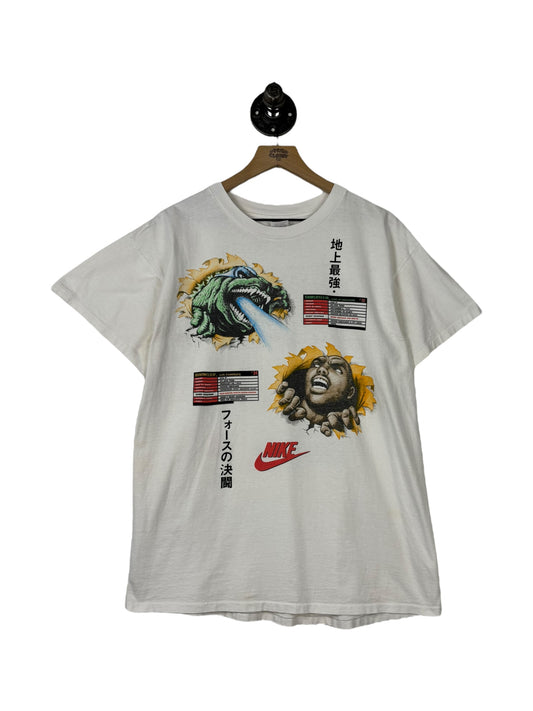 (L) Vintage Nike Charles Barkley Godzilla Tee