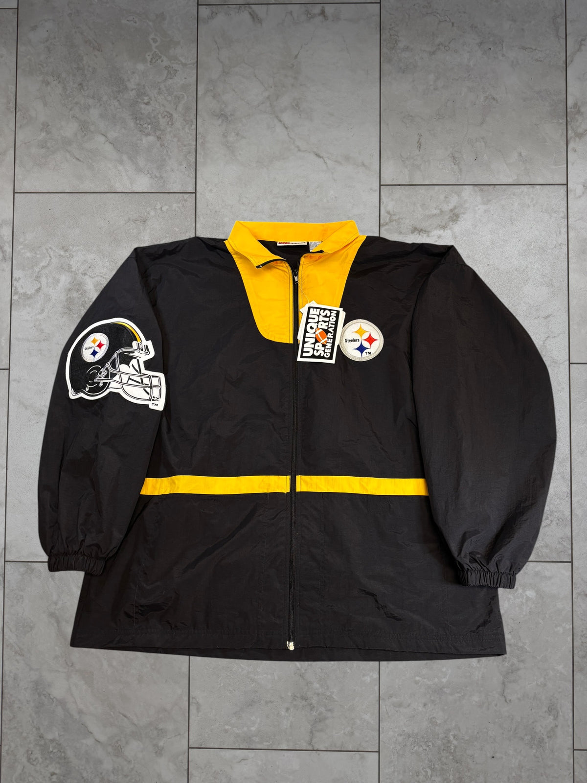 (XL) Vintage 90s Steelers Full Zip Jacket - BRAND NEW