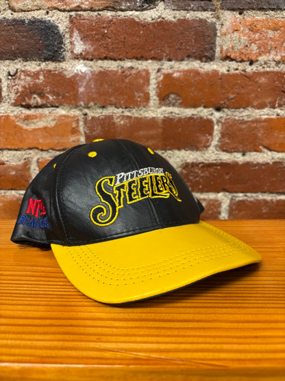 Vintage Steelers Leather Hat
