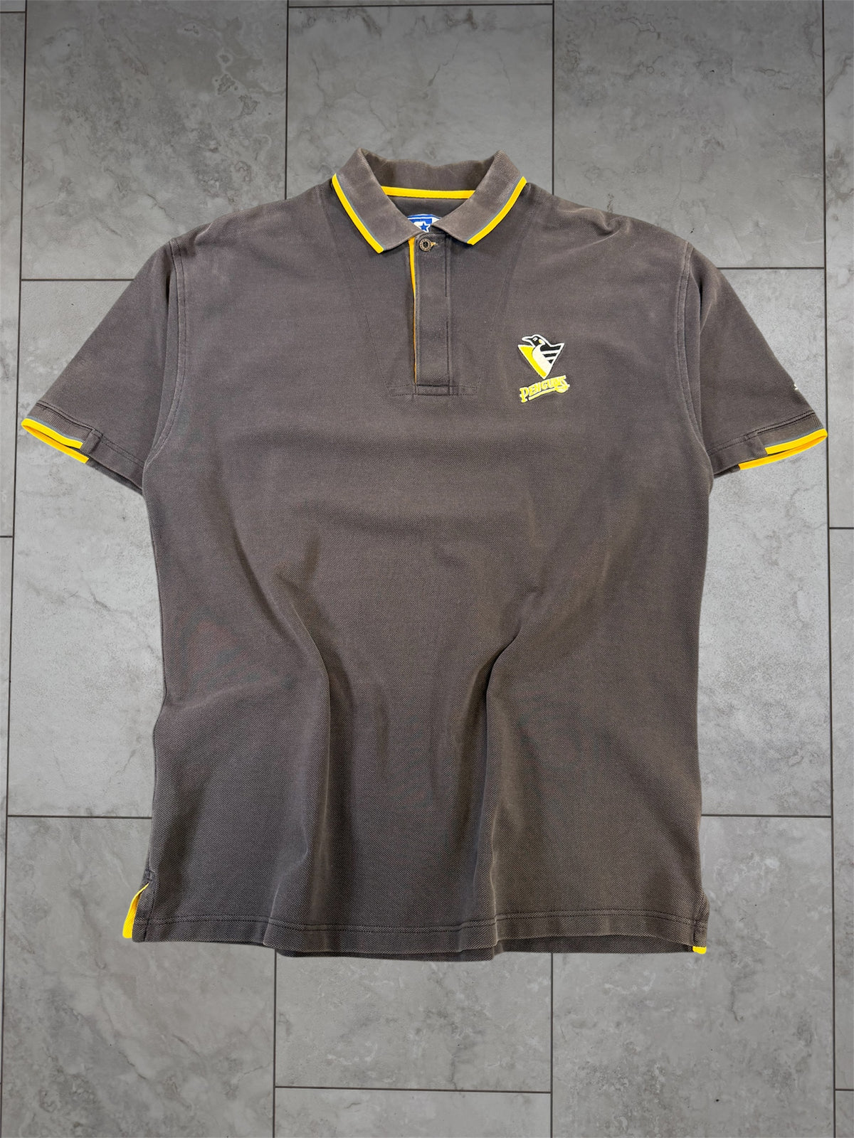 (L) Vintage 90’s Penguins Embroidered Starter Polo Shirt
