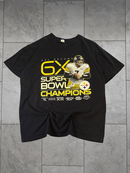 (L) 2009 Steelers 6x Superbowl Champs Tee