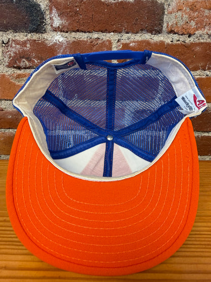 Vintage Denver Broncos AFC Champs AJD Lucky Stripes Trucker Hat - NEW
