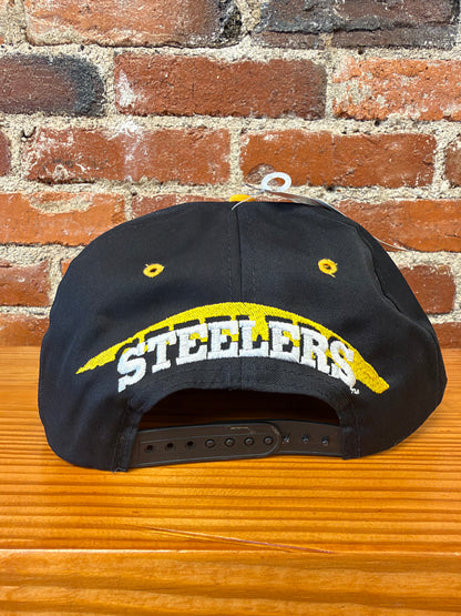 Vintage Steelers Splash Logo Team NFL Snapback Hat (Brand New)