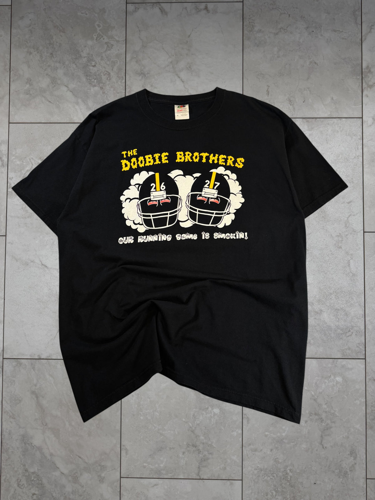 (XL) Vintage Y2K Steelers The Doobie Brothers Tee