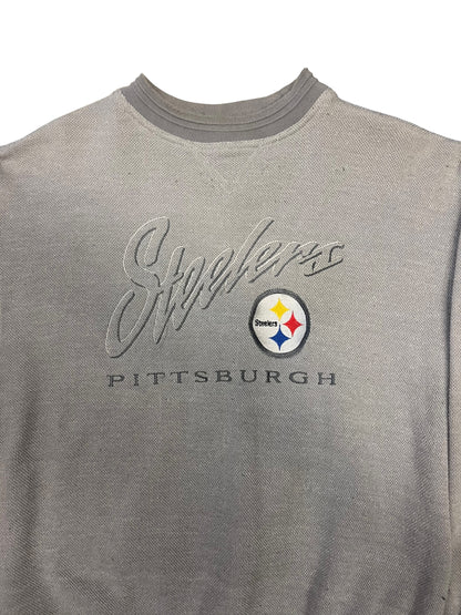 (M) Vintage Steelers Embroidered Crewneck