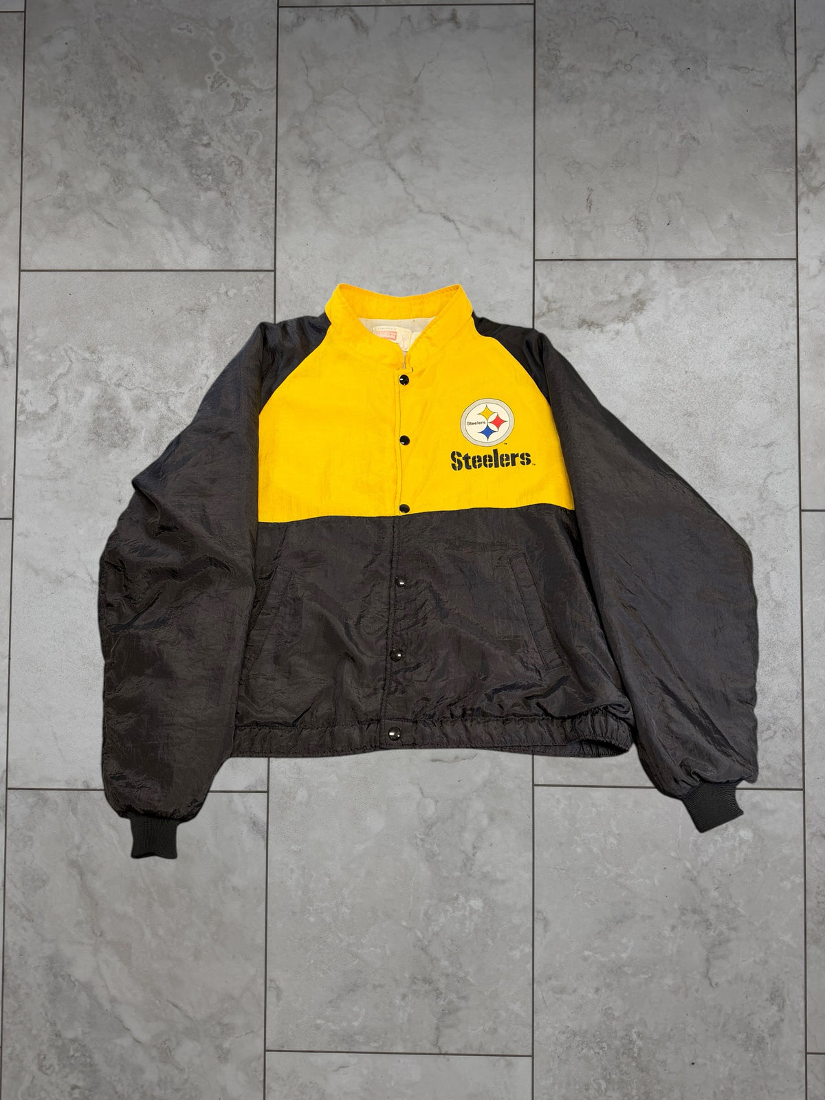 (M/L) Vintage 90's Steelers Button Up Jacket