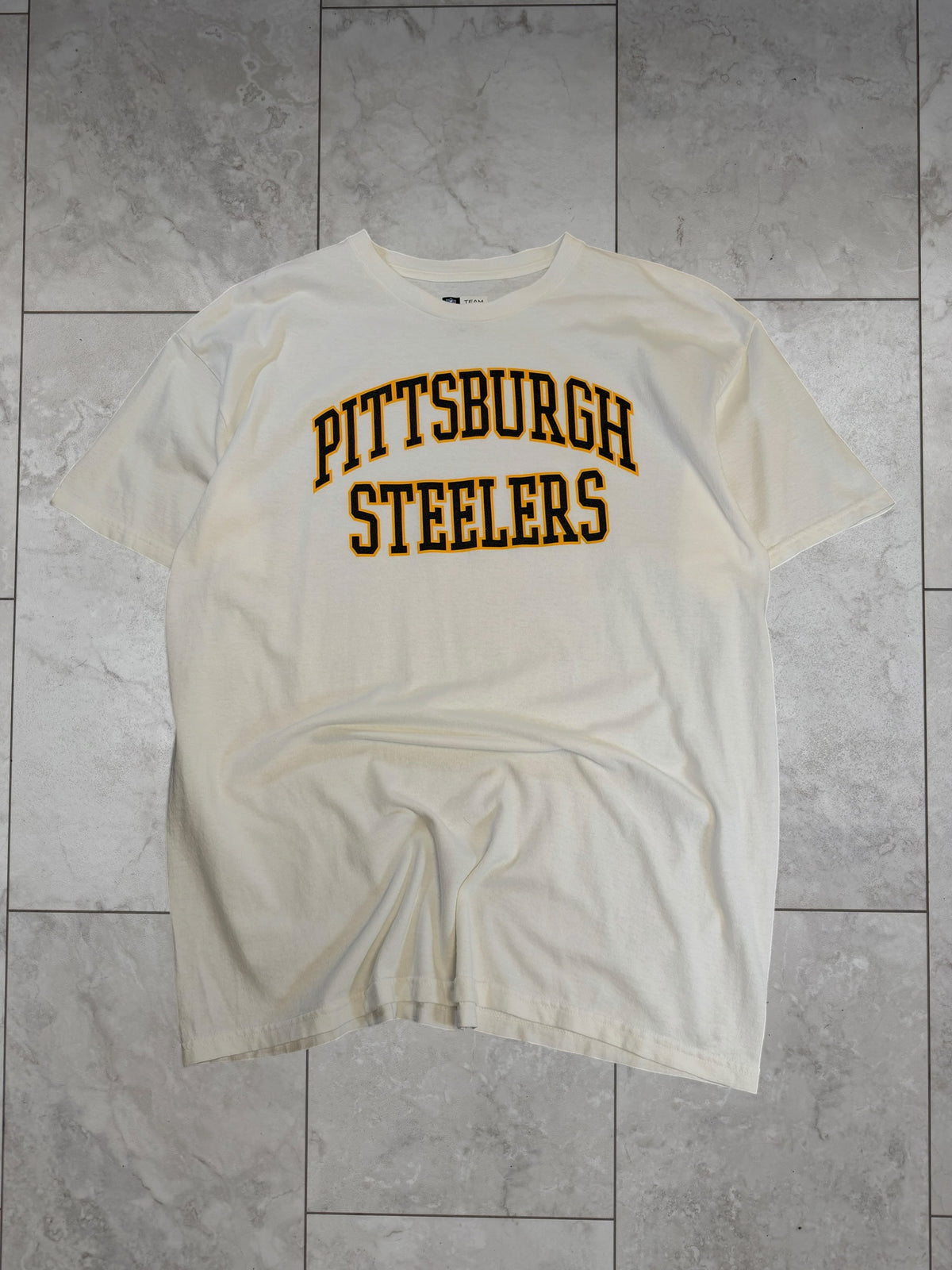 (XL) Vintage Y2K Steelers Arch Text Tee