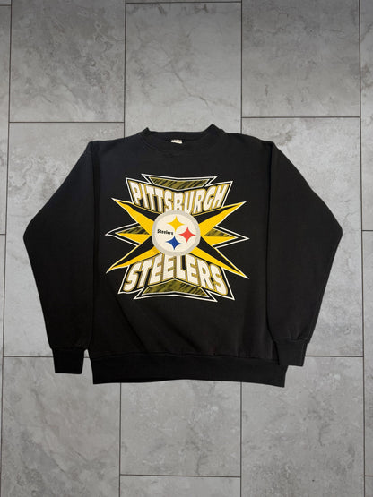 (S/M) Vintage 90's Steelers Logo 7 Graphic Crewneck