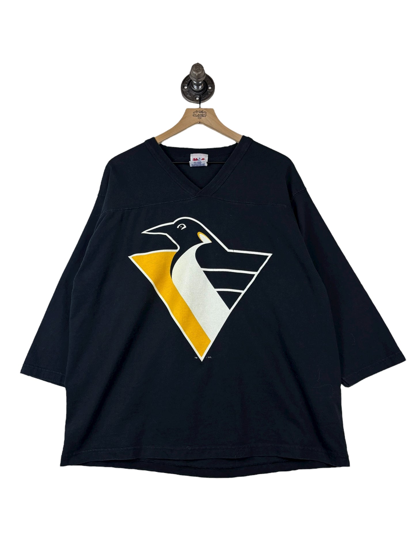(L) Vintage Penguins Lemieux Jersey-Tee